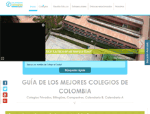 Tablet Screenshot of losmejorescolegios.com
